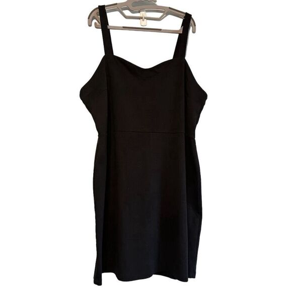 Old Navy Women's Black Sweetheart Neckline Sheath Dress Size 2XL Sleeveless - Picture 1 of 11